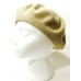 Jessica Simpson Designer Beret Hat Wool Nylon Beige Tan  eb-22102023